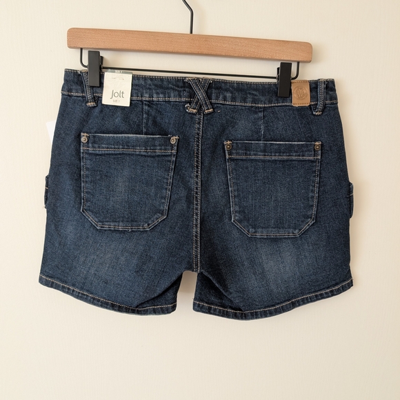 Jolt Womens 7 Denim Jean Shorts NWT Casual Classic Preppy Summer Streetwear - Picture 4 of 7
